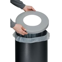Afvalbak voor kringloopmateriaal inhoud 70 l, enkelvoudig met borgring deksel