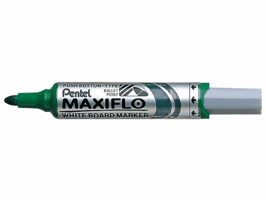 Viltstift Pentel MWL5M Maxiflo whiteboard rond 3mm groen