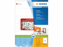Etiket HERMA 4457 105x48mm premium wit 1200 stuks