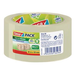 PP-pakband tesapack® Eco & Strong VE = 36 rollen, transparant, bandbreedte 50 mm
