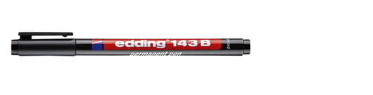 Viltstift Edding 143 beitel 1-3mm zwart