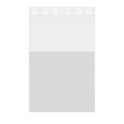 Ldpe Kangoeroezakken 190x250mm transparant 50my