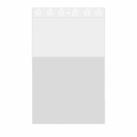 Ldpe Kangoeroezakken 190x250mm met schrijfvlak 50my