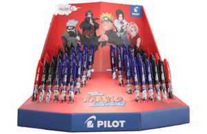 Rollerpen PILOT friXion ball Naruto medium 3 kleuren assorti