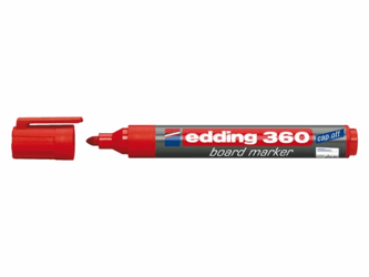 VILTSTIFT EDDING 360 WHITEBOARD ROND 3MM ROOD artikel afbeelding