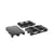 Kunststof pallet draagvermogen statisch 5000 kg, zonder rand breedte 800 mm, doorbroken, vanaf 20 stuks
