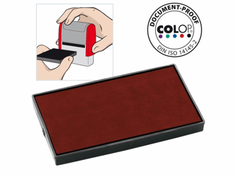 Colop Reserve kussen t.b.v. zelfinktende stempels E/60 rood voor Printer 60 Microban (pak 2 stuks) artikel afbeelding