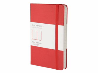 NOTITIEBOEK MOLESKINE LIJN POCKET ROOD  artikel afbeelding
