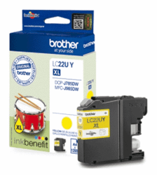 Inktcartridge Brother LC-22U geel artikel afbeelding