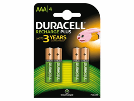 Oplaadbare batterij Duracell AAA