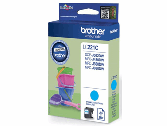 Brother LC-221 Inktcartridge, Cyaan artikel afbeelding