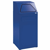 Afvalbak voor kringloopmateriaal inhoud 65 l, b x h x d = 400x960x380 mm plaatstaal, blauw RAL 5010
