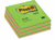 Post-it® Notitieblok Regenboogkleuren 76 x 76 mm, spring (pak 12 blokken) artikel afbeelding
