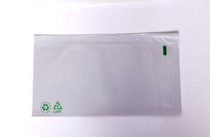 Zelfklevende Paklijst Enveloppen LDPE 60% Recycled, DL, 225x122, Transparant