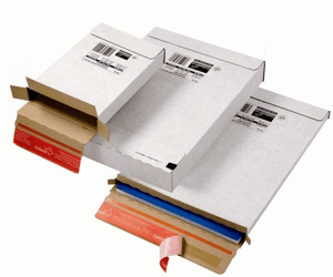 Colompac pakketpost doos 225x145x34mm Wit incl. sluitstrip. CP 065.52 artikel afbeelding