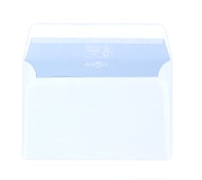 Envelop Hermes bank C6 114x162mm zelfklevend wit doos à 500 stuks