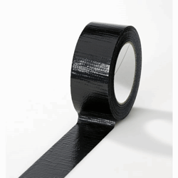 Textiellint, gekleurd, dikte 165 µm lengte 50 m, breedte 38 mm, VE = 24 rollen zwart