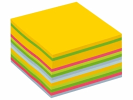 Memoblok 3M Post-it 2030 76x76mm kubus ultra assorti