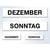 Magneetset dagaanduiding, VE = 2 stuks, b x h = 40x10 mm