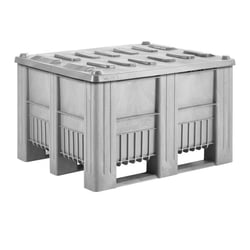 Deksel voor palletbox 610 l lichtgrijs