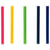 Lijmpatroon Rapid 7mm 5 kleuren assorti
