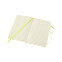 Notitieboek Moleskine pocket 90x140mm lijn soft cover lemon green