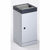 Afvalbakken voor kringloopmateriaal met tuimeldeksel apart, inhoud 30 l dekselkleur grijs / blank aluminiumkleurig