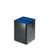 Papierverzamelaar, DSGVO-conform h x b x d = 420x320x320 mm antiek zilver/blauw