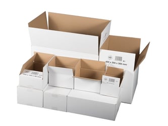Smartbox Pro Opbergdoos 295x195x140mm, Enkellaags, wit (1 pak x 25 stuks)
