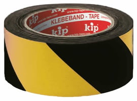Kip 339 Markeringstape 50mm x 33m geel/zwart 170 micron