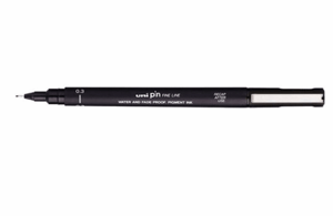 Fineliner Uni-ball Pin 0.3mm zwart