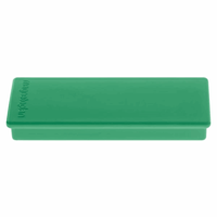 Rechthoekige magneet, b x l x h = 19x54x8 mm, VE = 60 stuks, groen artikel afbeelding