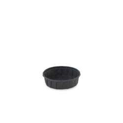 Bakje papier (FSC®) rond laag zwart 1.0oz / 30ml, ø 60 x h15mm