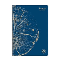 Notitieboek CF A4 lijn 48blz kobaltblauw