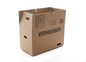 Verhuisdoos Budget 370x650x350 dubbelgolf bruin artikel afbeelding