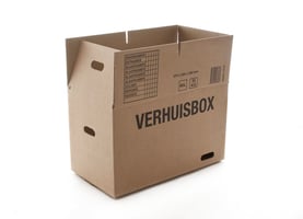 Verhuisdoos IEZZY 370x650x350 dubbelgolf bruin