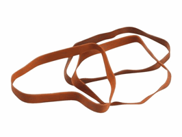 Elastiek Standard Rubber Bands 5604 180x5mm 500gr 222 stuks bruin