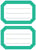 Etiket HERMA 5716 82x55mm schrift groene rand 12 stuks