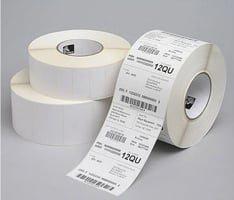Zebra compatibale labels, 102mm x 76mm, 930 etiketten, 25mm kern, wit, permanent