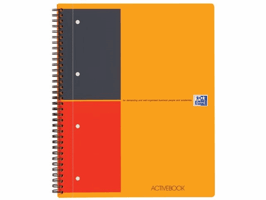 Oxford International Activebook A4+, gelijnd, 4-gaats (pak 5 stuks)