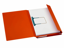 Combimap Secolor folio 1 klep recycled 250gr rood