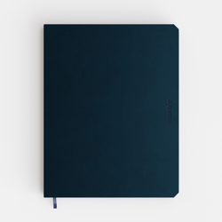 Notitieboek de KEMPEN Silence 171x220mm blanco 192 pagina's 90gr donkerblauw