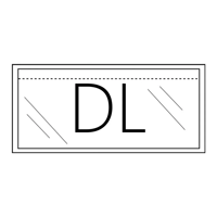 JIPSNEL Doculop© DL (Din Long) Blanco- Paklijst enveloppen