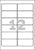 Etiket Avery L4776-20 99.1x42.3mm polyester wit 240stuks