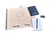 Reliëftape Dymo embossing vinyl 9mm wit op blauw
