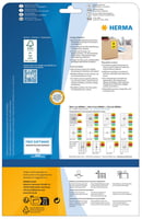 Etiket HERMA 4421 210x297mm verwijderbaar A4 geel 20 stuks