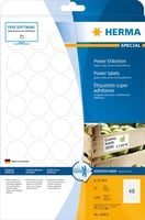 Etiket HERMA Power 10915 rond 30mm wit 1200 stuks