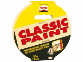 Afplaktape Pattex Classic 19mmx50m creme