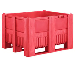 Palletbox inhoud 610 l rood