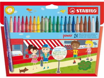VILTSTIFT STABILO POWER NON-PERM 280/24 ASS artikel afbeelding